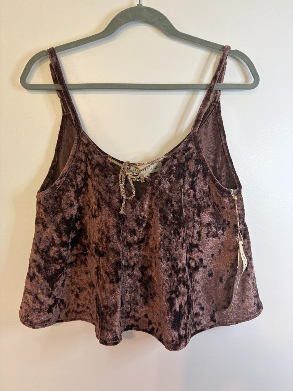 Saltwater Luxe Endless Summer Brown Velvet Tank (NWT)